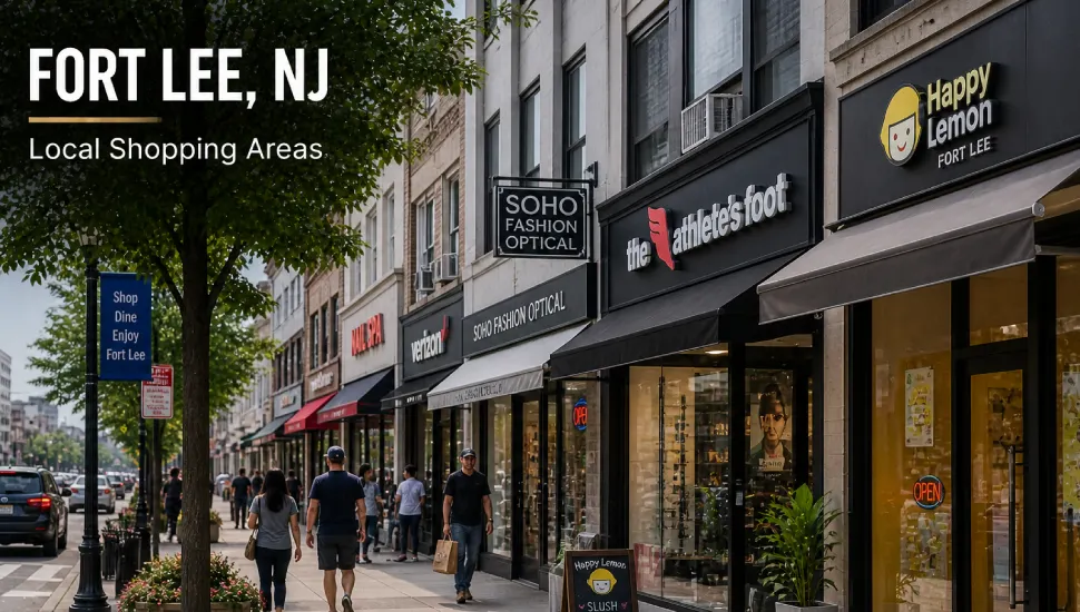 Fort Lee, NJ Local Shopping Areas