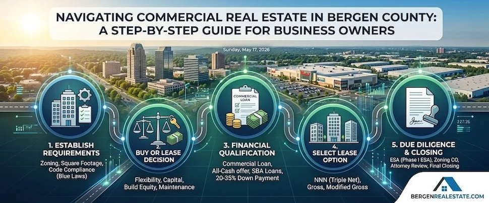 Commercial Real Estate in Bergen County: A Step-by-Step Guide for Business Owners